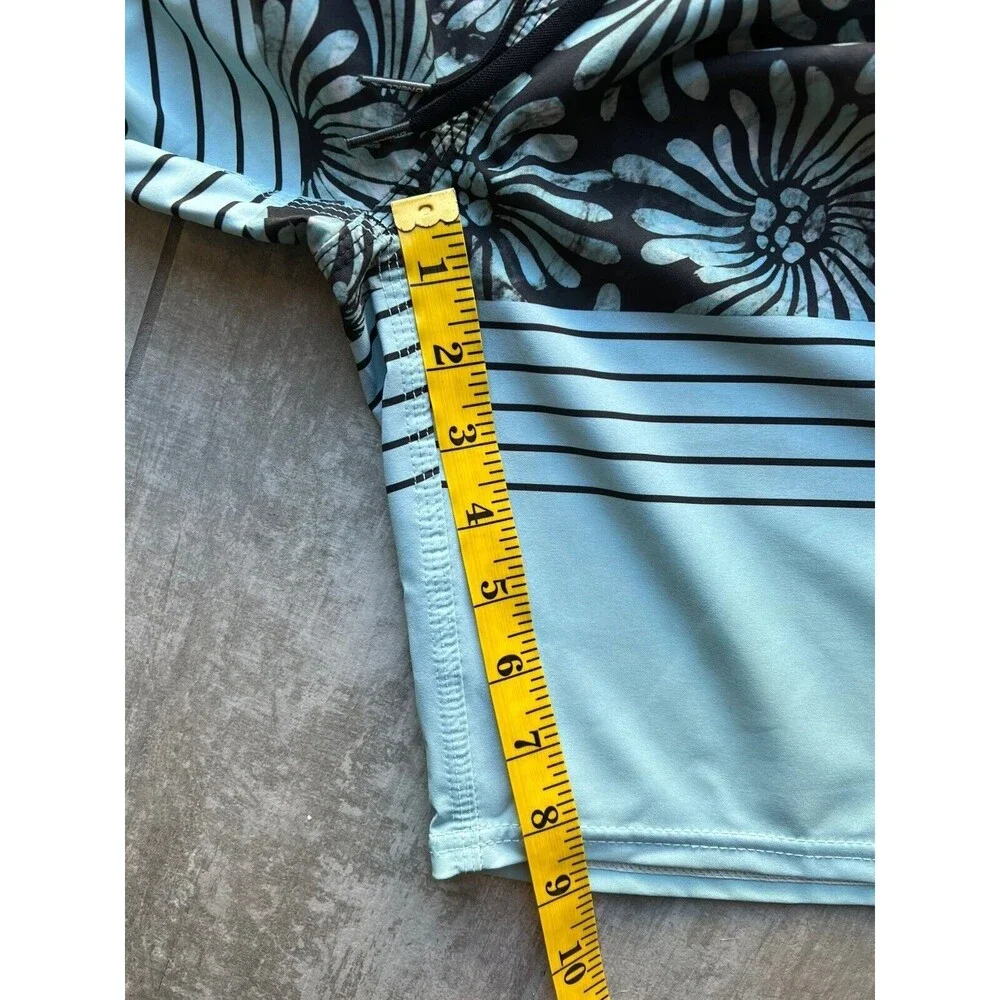 O'Neill Hyperfreak Heist Boardshorts Boys Mint Green Tropical Swim Trunks 23in 8